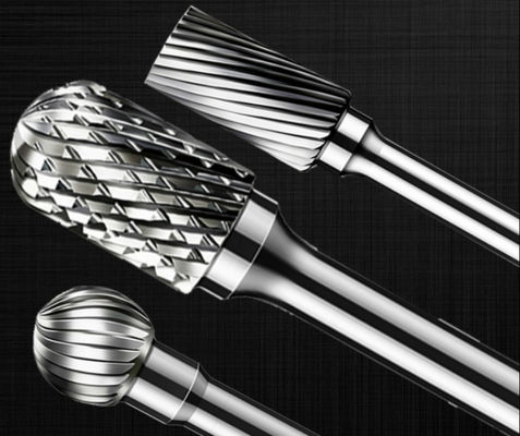 Maszyna z łożyskiem kulkowym Obrotowy węglik wolframu Burr Stożek Kształt drzewa Odporność na zużycie