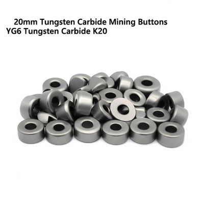 YG6 Tungsten Carbide Mining Button 20mm Diameter Certyfikat ISO9001