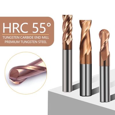 0.6um Wielkość ziarna Tungsten Carbide End Mill z średnicą cięcia 1-20mm i głęboką rowką 55 stopni do obróbki CNC