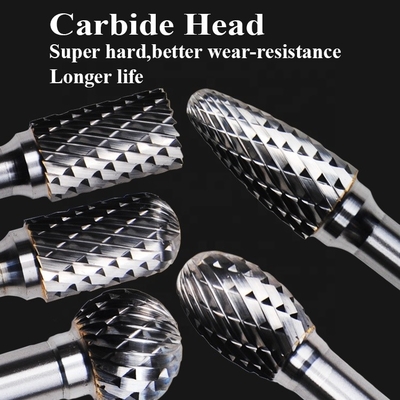 Sf5 Carbide Rotary Burr Type Wiertło do paznokci Pilniki obrotowe do metalu 1/4 Gratowanie Grinde