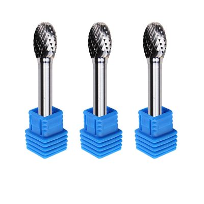 6 mm Typ E Se Kształt Zadzior z węglika wolframu Długi 1/4 cala Pilnik obrotowy z chwytem krawędzi