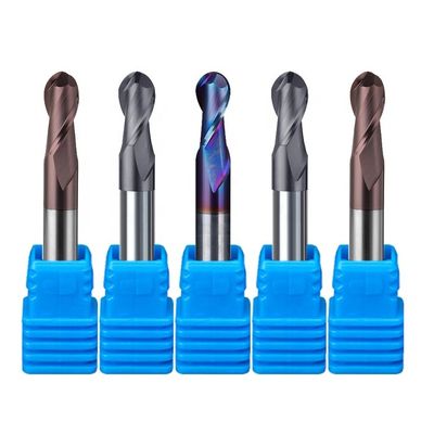 Frez z węglika spiekanego ze stali wolframowej 200 mm 6 Hrc 55 Okrągły R3 4 Flet Hrc 45