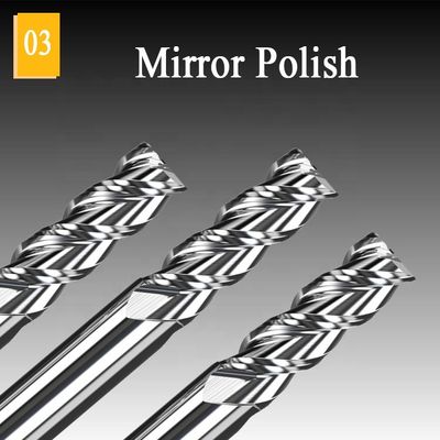 1mm CNC frez z węglika wolframu Hrc55 Aluminiowe frezy trzpieniowe Narzędzie do cięcia