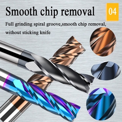 1/4 cala CNC Solid Down Cut Lutowany frez z węglika wolframu do obróbki zgrubnej drewna