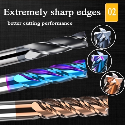 2,5 mm wewnętrzny frez 6 mm D10 Hrc60 Carbide Hrc55 do stalowego frezu bocznego 12 mm