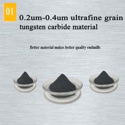 Frez z 3 ostrzami Cnc Frez z węglika wolframu do drewna 6 mm