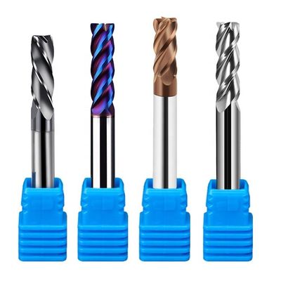 Frezy z 4 ostrzami z węglików spiekanych Płaskie D10 Hrc45 Hrc55 Hrc65 Solid End Mill